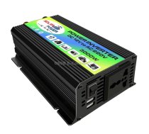 Tang I Generation 12V to 110V 3000W Modified Square Wave Intelligent Car Power Inverter with Dual USB(Black)