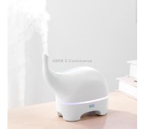 Mini Elephant Style 2.4MHz Ultrasound Household Air Purification USB Charging LED Light Humidifying Aromatherapy Purifier, Size:165x77.4x155 mm(White)