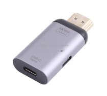 2 in 1 4K 60Hz HDMI Male to USB-C / Type-C Charging + USB-C / Type-C Female Adapter