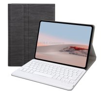 SFGO Tree Texture Bluetooth Keyboard Leather Case For Microsoft Surface Go 4 / 3 / 2 / 1(Black + White)