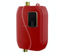 Instant Water Heater Mini Kitchen Quick Heater Household Hand Washing Water Heater EU Plug(Brick Red)