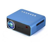 T4 Same Screen Version 1024x600 1200 Lumens Portable Home Theater LCD Projector, Plug Type:EU Plus(Blue)