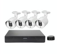 N4B3M 4Ch 720P P2P ONVIF 1.0 Mega Pixel IP Camera NVR Kit, Support Night Vision / Motion Detection, IR Distance: 20m