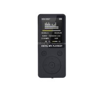 Portable MP4 Lossless Sound Music Player FM Recorder Walkman Player Mini Support Music, Radio, Recording, MP3, TF Card, No Memory(Black)