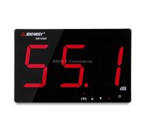 SNDWAY Wall-mounted 30~130dB Large Screen Digital Display Noise Decibel Monitoring Testers, Specification:SW525B with Storage + USB