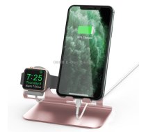 AhaStyle ST04 Aluminum Alloy Charging Base, For 4-8 inch Smart Phone&Apple Watch Series(Rose Gold)