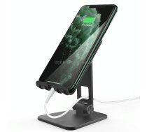 AhaStyle ST01 Double Swivel Aluminum Alloy Convenient Phone Charging Stand Base(Black)