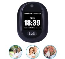 REACHFAR RF-V45-A Mini Touch Screen GPS Smart Tracker Pendant, Support SOS / Camera / Health Management / Video Calling / 4G LTE, For Asia/Europe/Africa / Australia(Black)