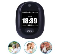 REACHFAR RF-V45-B Mini Touch Screen GPS Smart Tracker Pendant, Support SOS / Camera / Health Management / Video Calling / 4G LTE, For North America / South America (Black)