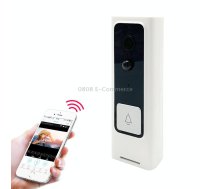 M200B WiFi Intelligent Square Button Video Doorbell, Support Infrared Motion Detection & Adaptive Rate & Two-way Intercom & Remote / PIR Wakeup(White)