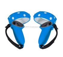 2 Sets GS092 Handle Controller Silicone Protective Cover Anti-Fall And Anti-Lost All-Inclusive Cover For Oculus Quest 2(Blue)