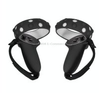 2 Sets GS092 Handle Controller Silicone Protective Cover Anti-Fall And Anti-Lost All-Inclusive Cover For Oculus Quest 2(Black)