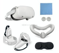 6 PCS/Set For Meta Quest Silicone All-Inclusive Console Controller Cover(White)