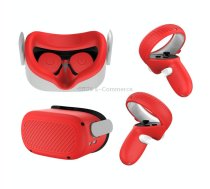 VR Glasses Lens Shell Handle Protective Case For Oculus Quest 2(Red)