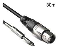 6.35mm Caron Female To XLR 2pin Balance Microphone Audio Cable Mixer Line, Size: 30m