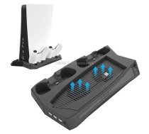 KJH P5-010 Vertical Charging Stand With Cooling Fan For PS5 De / UHD