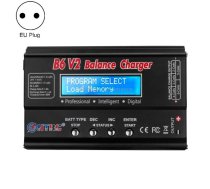 HTRC B6 V2 Balance Charger Intelligent Model Airplane Lithium Battery Charger, EU Plug