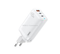 REMAX RP-U55 Territory Series 65W USB+Dual USB-C / Type-C Interface Fast Charger, Specification:EU Plug(White)