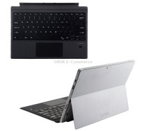 1089A Magnetic Charging Bluetooth V3.0 Keyboard + Microfiber Leather Tablet Case for Microsoft Surface Pro 3 / 4 / 5 / 6(Black)