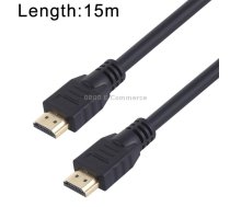 Super Speed Full HD 4K x 2K 28AWG HDMI 2.0 Cable with Ethernet Advanced Digital Audio / Video Cable Computer Connected TV 19 +1 Tin-plated Copper Version, Length: 15m