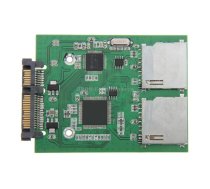 Dual SD Card To 22 Pin SATA Adapter Converter Card