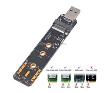 USB3.1 10Gbps GEN2 To NVME SATA Dual Protocol M.2 SSD Riser Card