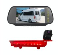 PZ470 Car Waterproof 170 Degree Brake Light View Camera + 7 inch Rearview Monitor for Volkswagen T5 / T6 2010-2017