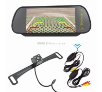 PZ709 437-W 7.0 inch TFT LCD Car External Wireless Rear View Monitor for Car Rearview Parking Video Systems