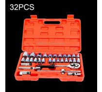 32 In 1 Multi-function Car Repair Combination Toolbox Ratchet Wrench Set