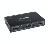 AIMOS AM-KVM201CC 2 Ports USB HUB HDMI KVM Switch without Extension Cable