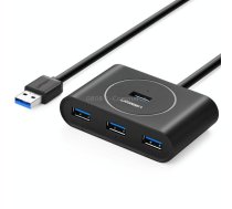 UGREEN Portable Super Speed 4 Ports USB 3.0 HUB Cable Adapter, Not Support OTG, Cable Length: 2m(Black)