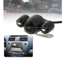 2.4G Wireless DVD Night Vision Car Rear View Backup Camera with 2 LED, Wide viewing angle: 120°(WX808EBS)(Black)