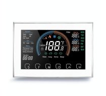 BHP-8000-W 3H2C Smart Home Heat Pump Round Room Mirror Housing Thermostat with Adapter Plate & no WiFi, AC 24V(White)