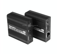 Measy ET100 HDMI Extender Transmitter + Receiver Converter Ethernet Cable, Transmission Distance: 70m (EU Plug)