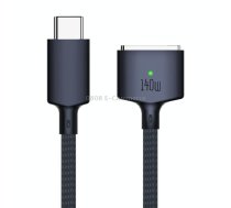 140W USB-C / Type-C to MagSafe 3 Magnetic Fast Charging Cable, Length:2m (Black)