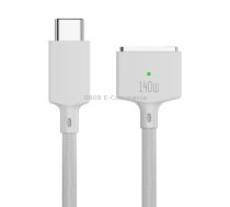 140W USB-C / Type-C to MagSafe 3 Magnetic Fast Charging Cable, Length:2m (White)