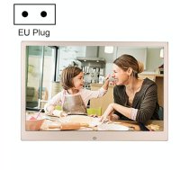 HSD1303 13.3 inch LED 1280x800 High Resolution Display Digital Photo Frame with Holder and Remote Control, Support SD / MMC / MS Card / USB Port, EU Plug(Silver)