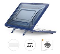 For MacBook Pro 13.3 A1706/A1989/A2159 ENKAY Hat-Prince 3 in 1 Protective Bracket Case Cover Hard Shell with TPU Keyboard Film / Anti-dust Plugs, Version:US(Blue)