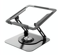 D147 Foldable 360 Degree Rotating Laptop Lifting Bracket Aluminum Alloy Notebook Desktop Stand(Black)