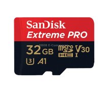SanDisk U3 High-Speed Micro SD Card TF Card Memory Card for GoPro Sports Camera, Drone, Monitoring 32GB(A1), Colour: Black Card