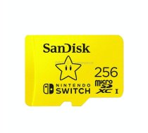 SanDisk SDSQXAO TF Card Micro SD Memory Card for Nintendo Switch Game Console, Capacity: 256GB Gold