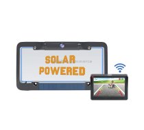 Solar License Plate Frame Wireless Transmission Reversing Camera Display