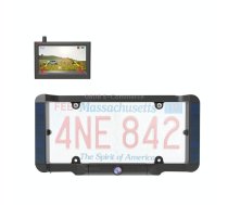 Solar Integrated License Plate Wireless Transmission Camera Reversing Display