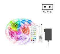 20M 360 LEDs Bluetooth Suit Smart Music Sound Control Light Strip Non-waterproof 5050 RGB Colorful Atmosphere LED Light Strip With 24-Keys Remote Control(EU Plug)