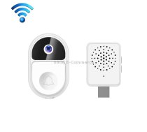 ML18 Mini Ultra Wide Angle Smart Video Doorbell Support Two-way Voice(White)