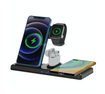 Yesido DS13 18W 4 in 1 Multifunctional Foldable Desktop Wireless Charging Stand(Black)