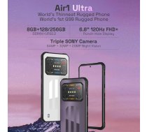 IIIF150 Air1 Ultra,Dual Back Cameras, 8GB+128GB, Face ID Screen Fingerprint Identification, 6.8 inch Android 12.0 MediaTek Helio G99 MT6789 Octa Core, NFC, OTG, Network: 4G(Frost     White)