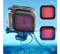 45m Waterproof Housing Protective Case + Touch Screen Back Cover for GoPro NEW HERO /HERO6 /5, with Buckle Basic Mount & Screw & (Purple, Red, Pink) Filters, No Need to Remove Lens     (Transparent)