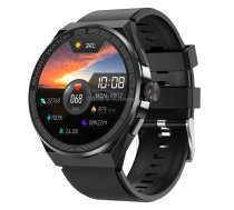 BM01 1.45 inch Silicone Band IP68 Waterproof Smart Watch Support Bluetooth Call / NFC(Black)