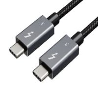 Thunderbolt?3 kabelis, USB-C?— USB-C, 40?Gbps, 100?W, 20?V / 5?A, 4K / 60?HZ, 1?m